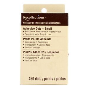 Recollections Adhesive Dots 450 pcs (3/16" - Dia  X 1/64" - Thickness) Set of 3